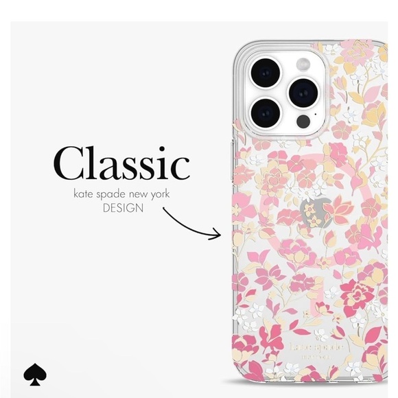 kate spade iphone 15 pro,   Protective Hard Shell Case w MagSafe for Apple - Picture 3 of 10